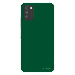 Átlátszó szilikon tok az alábbi mobiltelefonokra Xiaomi Poco M3 - Green Gleam