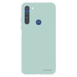 Átlátszó szilikon tok az alábbi mobiltelefonokra Motorola Moto G8 - Pastel Charm