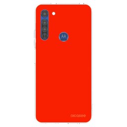 Átlátszó szilikon tok az alábbi mobiltelefonokra Motorola Moto G8 - Maranello Red