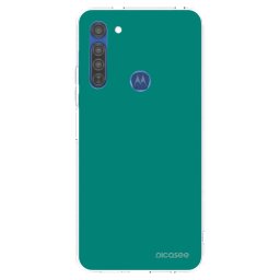 Átlátszó szilikon tok az alábbi mobiltelefonokra Motorola Moto G8 - Emerald Mist