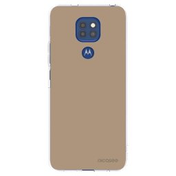 Átlátszó szilikon tok az alábbi mobiltelefonokra Motorola Moto G9 Play - Soft Sand