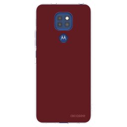 Átlátszó szilikon tok az alábbi mobiltelefonokra Motorola Moto G9 Play - Red Bliss
