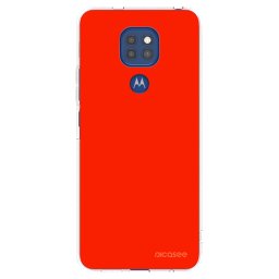 Átlátszó szilikon tok az alábbi mobiltelefonokra Motorola Moto G9 Play - Maranello Red