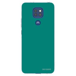 Átlátszó szilikon tok az alábbi mobiltelefonokra Motorola Moto G9 Play - Emerald Mist