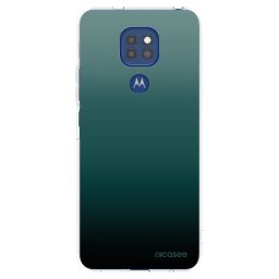 Átlátszó szilikon tok az alábbi mobiltelefonokra Motorola Moto G9 Play - Verdant Fade