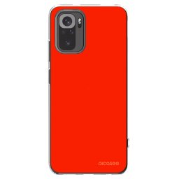 Átlátszó szilikon tok az alábbi mobiltelefonokra Xiaomi Redmi Note 10 - Maranello Red