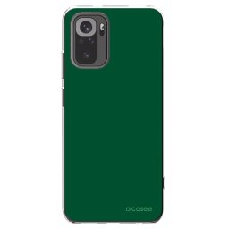 Átlátszó szilikon tok az alábbi mobiltelefonokra Xiaomi Redmi Note 10 - Green Gleam