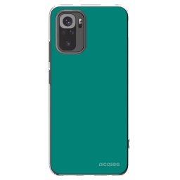 Átlátszó szilikon tok az alábbi mobiltelefonokra Xiaomi Redmi Note 10 - Emerald Mist