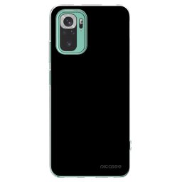 Átlátszó szilikon tok az alábbi mobiltelefonokra Xiaomi Redmi Note 10 Pro - Black Bliss