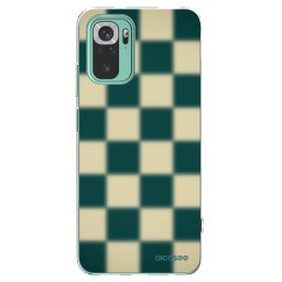 Átlátszó szilikon tok az alábbi mobiltelefonokra Xiaomi Redmi Note 10 Pro - Shadow Chess