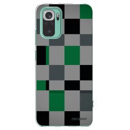 Átlátszó szilikon tok az alábbi mobiltelefonokra Xiaomi Redmi Note 10 Pro - Block Grid