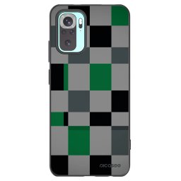 Fekete szilikon tok az alábbi mobiltelefonokra Xiaomi Redmi Note 10 Pro - Block Grid