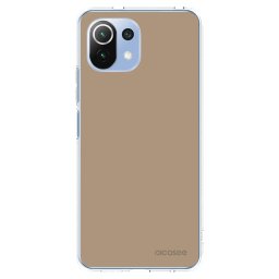Átlátszó szilikon tok az alábbi mobiltelefonokra Xiaomi Mi 11 Lite - Soft Sand