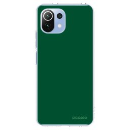 Átlátszó szilikon tok az alábbi mobiltelefonokra Xiaomi Mi 11 Lite - Green Gleam