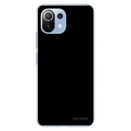 Átlátszó szilikon tok az alábbi mobiltelefonokra Xiaomi Mi 11 Lite - Black Bliss