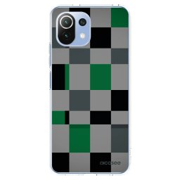 Átlátszó szilikon tok az alábbi mobiltelefonokra Xiaomi Mi 11 Lite - Block Grid