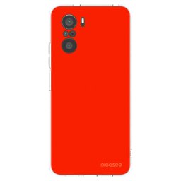 Átlátszó szilikon tok az alábbi mobiltelefonokra Xiaomi Poco F3 - Maranello Red