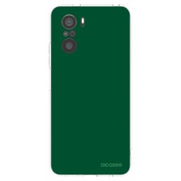Átlátszó szilikon tok az alábbi mobiltelefonokra Xiaomi Poco F3 - Green Gleam