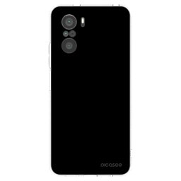 Átlátszó szilikon tok az alábbi mobiltelefonokra Xiaomi Poco F3 - Black Bliss