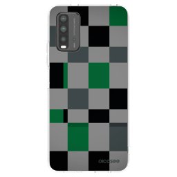 Átlátszó szilikon tok az alábbi mobiltelefonokra Xiaomi Redmi 9T - Block Grid
