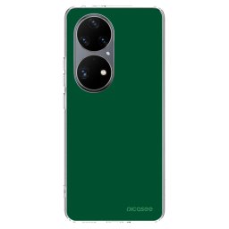 Átlátszó szilikon tok az alábbi mobiltelefonokra Huawei P50 - Green Gleam