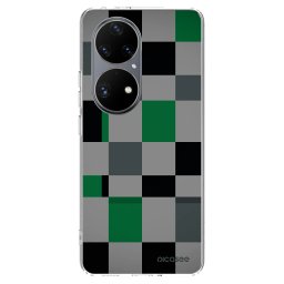 Átlátszó szilikon tok az alábbi mobiltelefonokra Huawei P50 - Block Grid