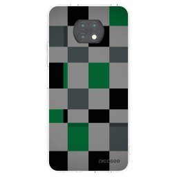 Átlátszó szilikon tok az alábbi mobiltelefonokra Xiaomi Redmi Note 9T - Block Grid