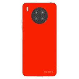 Átlátszó szilikon tok az alábbi mobiltelefonokra Huawei Nova 8i - Maranello Red