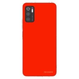 Átlátszó szilikon tok az alábbi mobiltelefonokra Xiaomi Poco M3 Pro 5G - Maranello Red