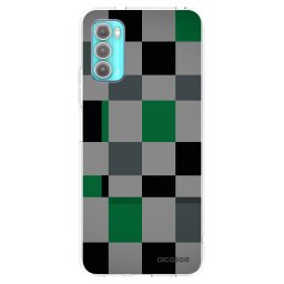 Átlátszó szilikon tok az alábbi mobiltelefonokra Motorola Moto G60 - Block Grid