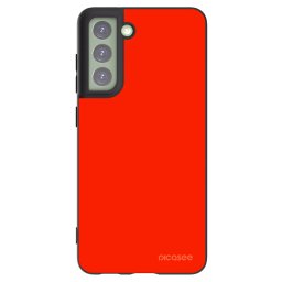 Fekete szilikon tok az alábbi mobiltelefonokra Samsung Galaxy S21 FE 5G - Maranello Red