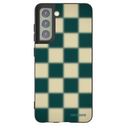 Fekete szilikon tok az alábbi mobiltelefonokra Samsung Galaxy S21 FE 5G - Shadow Chess