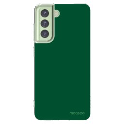 Átlátszó szilikon tok az alábbi mobiltelefonokra Samsung Galaxy S21 FE 5G - Green Gleam