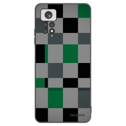 Fekete szilikon tok az alábbi mobiltelefonokra Xiaomi Redmi Note 11 - Block Grid