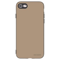 Fekete szilikon tok az alábbi mobiltelefonokra Apple iPhone SE 2022 - Soft Sand