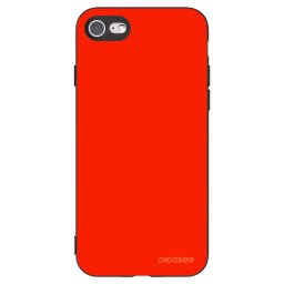 Fekete szilikon tok az alábbi mobiltelefonokra Apple iPhone SE 2022 - Maranello Red