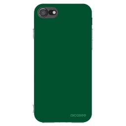 Átlátszó szilikon tok az alábbi mobiltelefonokra Apple iPhone SE 2022 - Green Gleam