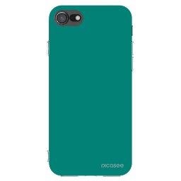 Átlátszó szilikon tok az alábbi mobiltelefonokra Apple iPhone SE 2022 - Emerald Mist