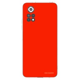 Átlátszó szilikon tok az alábbi mobiltelefonokra Xiaomi Poco X4 Pro 5G - Maranello Red