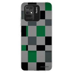 Átlátszó szilikon tok az alábbi mobiltelefonokra Xiaomi Redmi 10C - Block Grid