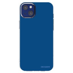 Átlátszó szilikon tok az alábbi mobiltelefonokra Apple iPhone 14 Plus - Navy Blue