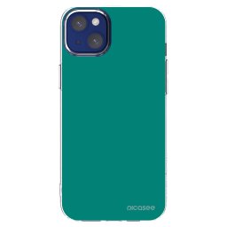 Átlátszó szilikon tok az alábbi mobiltelefonokra Apple iPhone 14 Plus - Emerald Mist