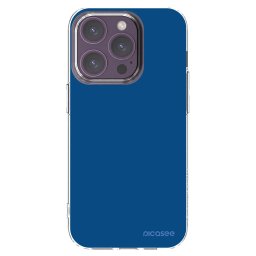 Átlátszó szilikon tok az alábbi mobiltelefonokra Apple iPhone 14 Pro - Navy Blue