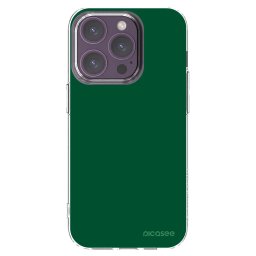 Átlátszó szilikon tok az alábbi mobiltelefonokra Apple iPhone 14 Pro - Green Gleam