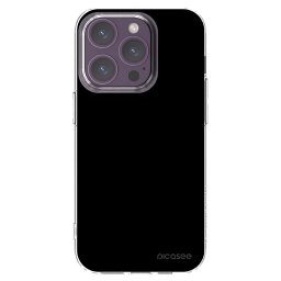 Átlátszó szilikon tok az alábbi mobiltelefonokra Apple iPhone 14 Pro - Black Bliss