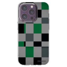 Átlátszó szilikon tok az alábbi mobiltelefonokra Apple iPhone 14 Pro - Block Grid