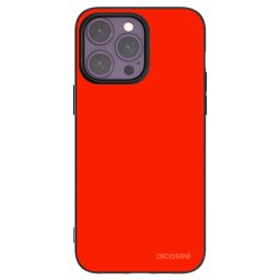 Fekete szilikon tok az alábbi mobiltelefonokra Apple iPhone 14 Pro Max - Maranello Red