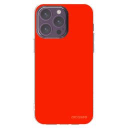 Átlátszó szilikon tok az alábbi mobiltelefonokra Apple iPhone 14 Pro Max - Maranello Red