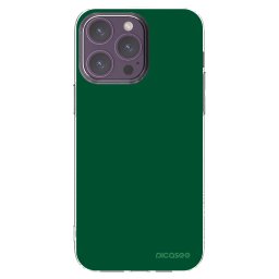 Átlátszó szilikon tok az alábbi mobiltelefonokra Apple iPhone 14 Pro Max - Green Gleam