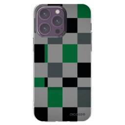Átlátszó szilikon tok az alábbi mobiltelefonokra Apple iPhone 14 Pro Max - Block Grid